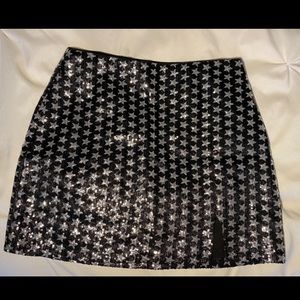 Star sequin skirt